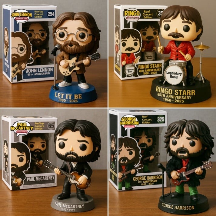 THE BEATLES ACRYLIC BLOCK PLAQUE GIFT FOR FANS