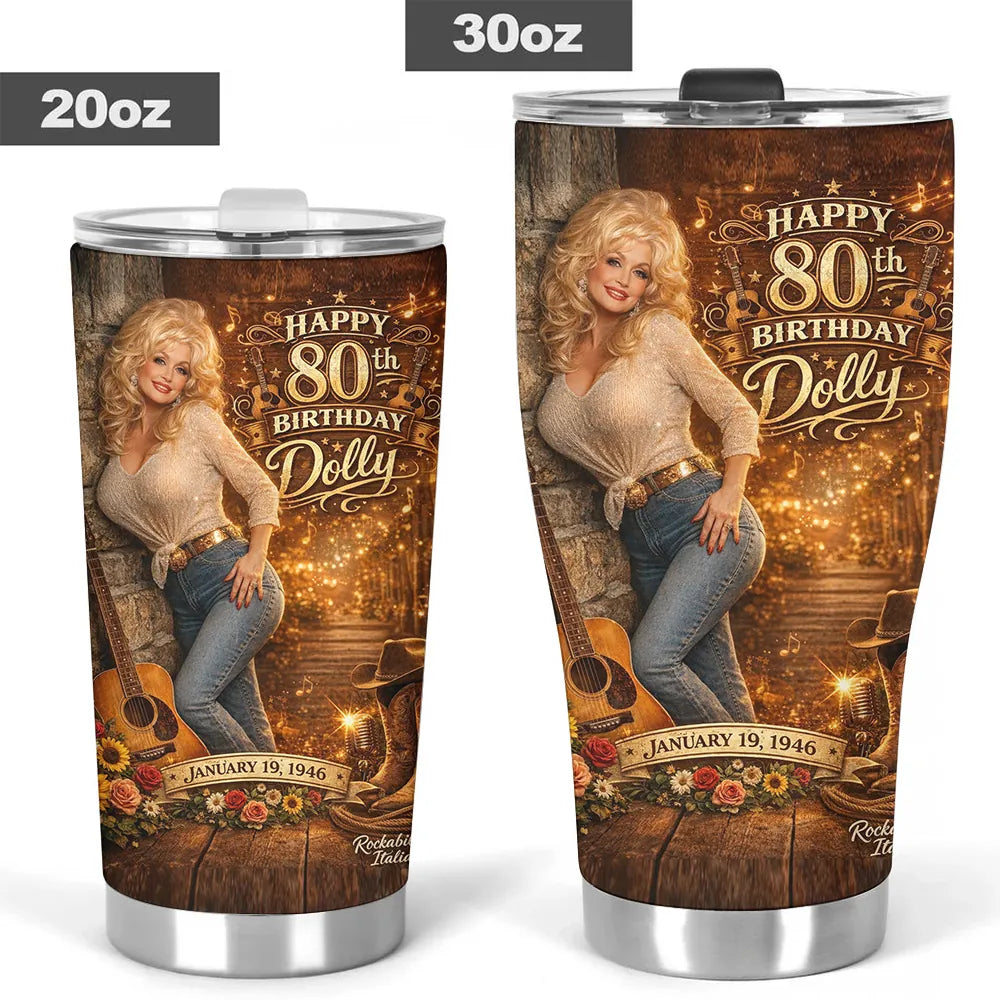 LIMITED EDITION - NEW CUSTOMIZED DOLLY PARTON TUMBLER CUP