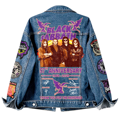 NEW PREMIUM BLACK SABBATH UNISEX DENIM JACKET