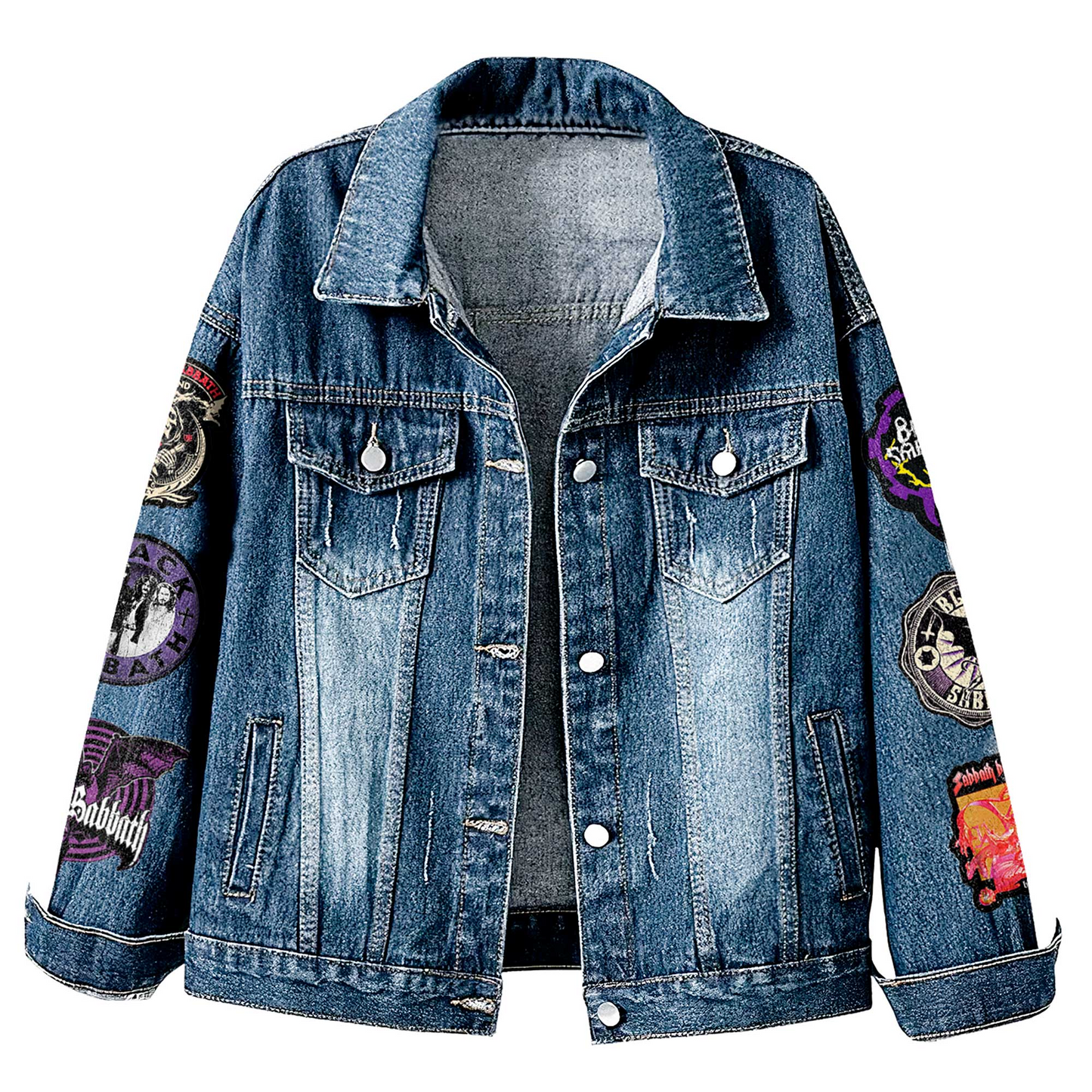 NEW PREMIUM BLACK SABBATH UNISEX DENIM JACKET