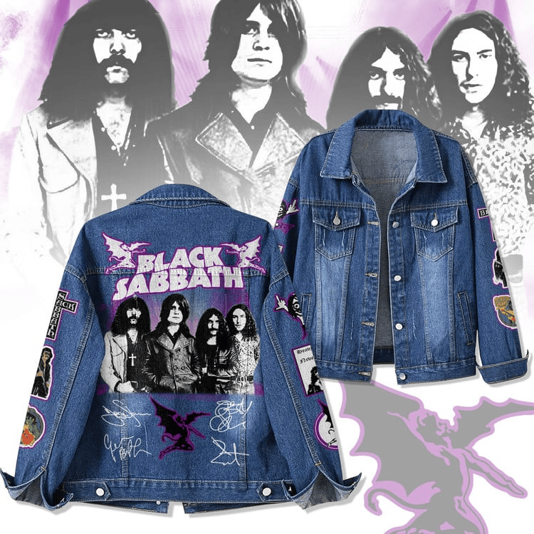 NEW PREMIUM BLACK SABBATH UNISEX DENIM JACKET