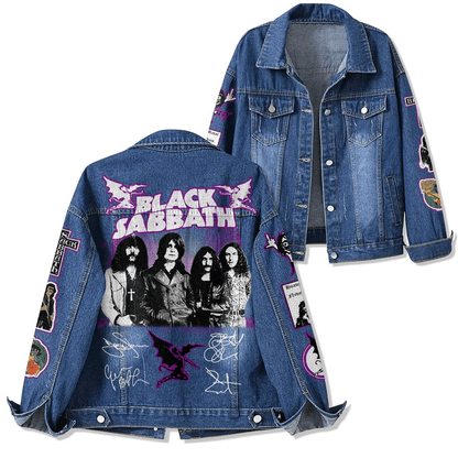NEW PREMIUM BLACK SABBATH UNISEX DENIM JACKET