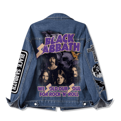 NEW PREMIUM BLACK SABBATH UNISEX DENIM JACKET