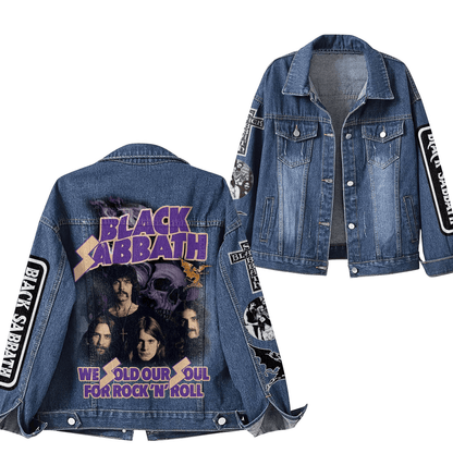 NEW PREMIUM BLACK SABBATH UNISEX DENIM JACKET