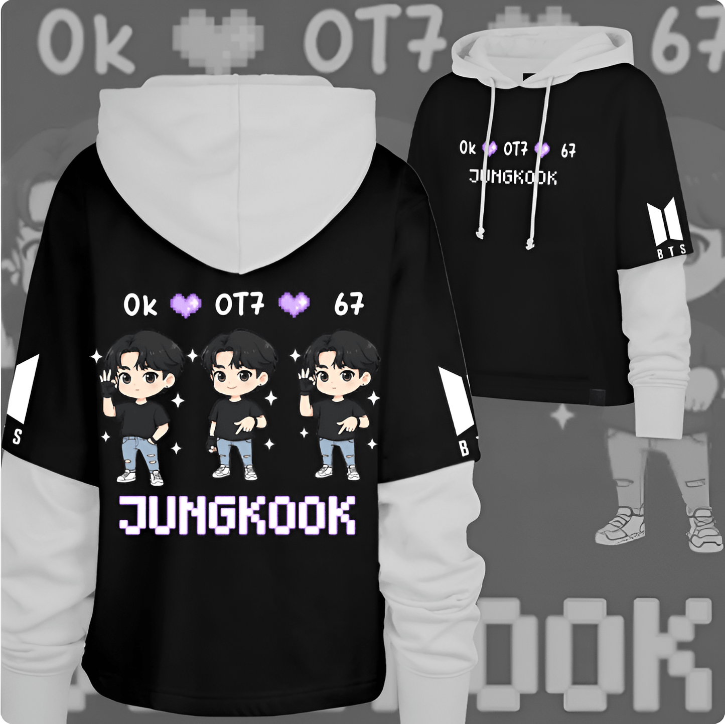 BTS JUNGKOOK UNISEX HOODIE FOR ARMY