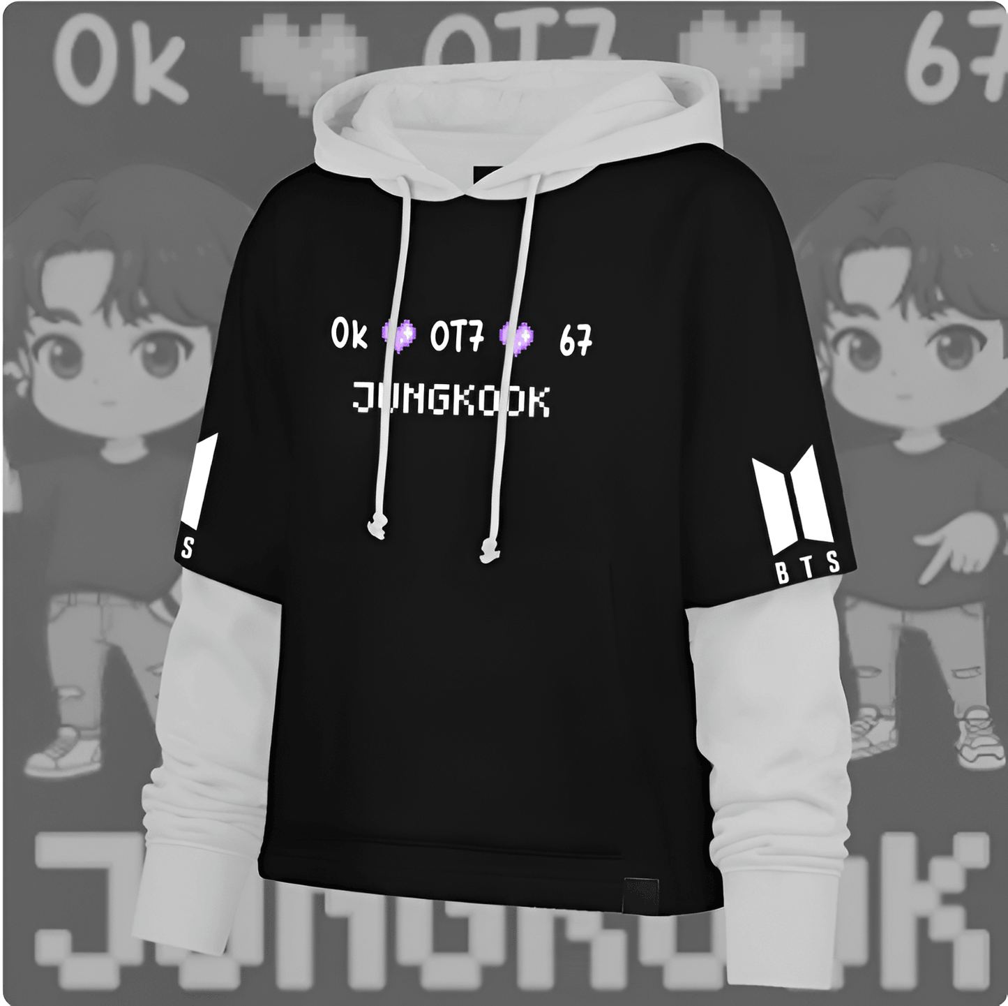 BTS JUNGKOOK UNISEX HOODIE FOR ARMY