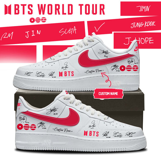 LIMITED EDITION - BTS COMEBACK WORLD TOUR AF1 SHOES