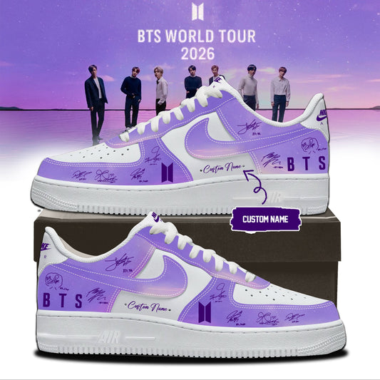 LIMITED EDITION - BTS COMEBACK WORLD TOUR AF1 SHOES