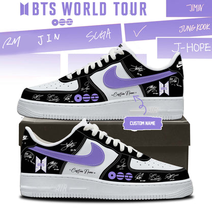 LIMITED EDITION - BTS COMEBACK WORLD TOUR AF1 SHOES