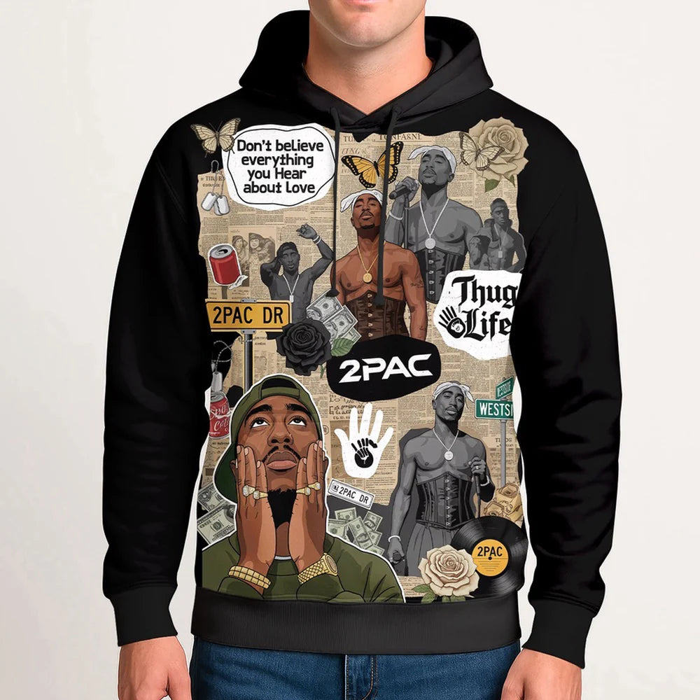 LIMITED EDITION - NEW CUSTOMIZED TUPAC SHAKUR T-SHIRT, HOODIE, ZIP HOODIE