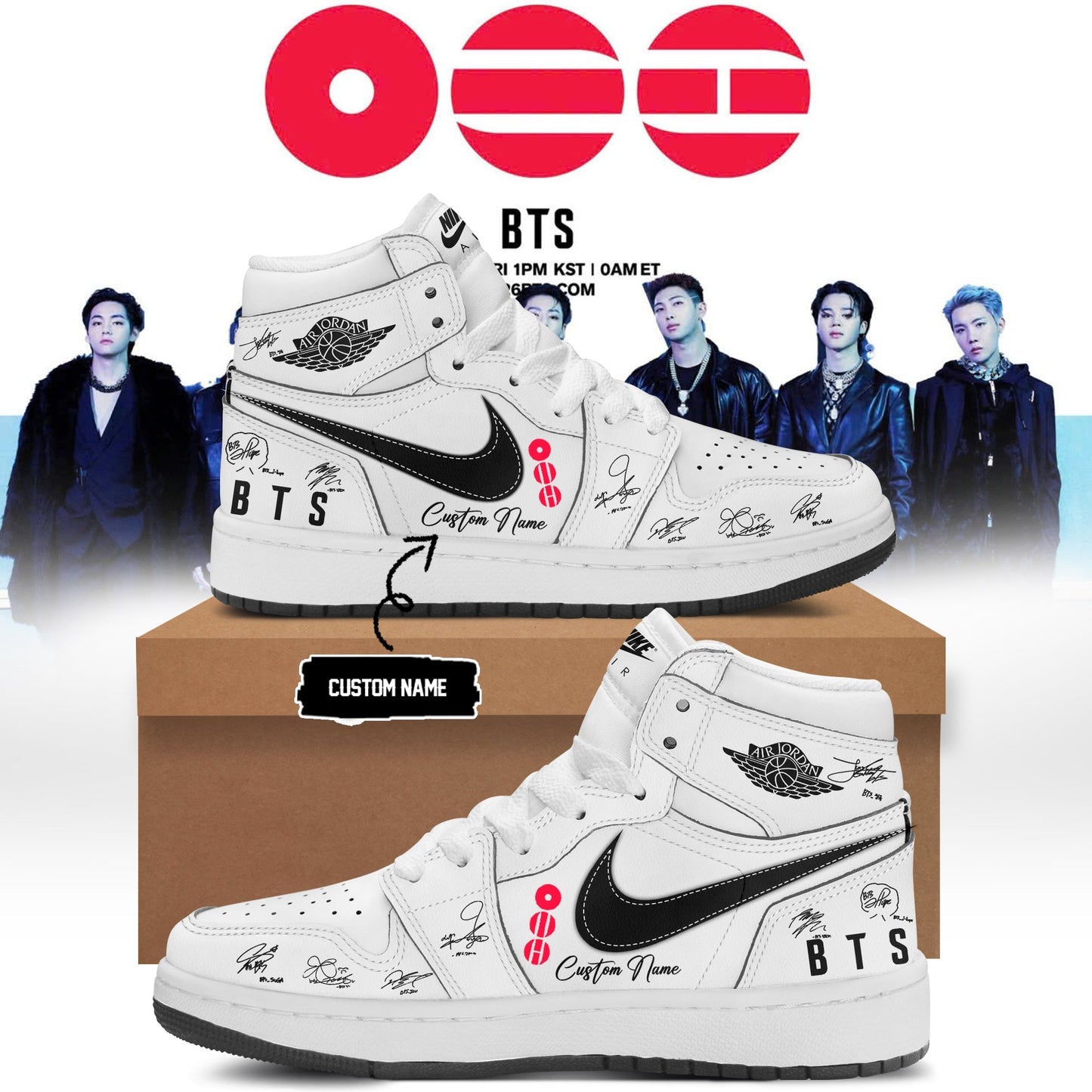 LIMITED EDITION - BTS COMEBACK WORLD TOUR AIR JORDAN SHOES