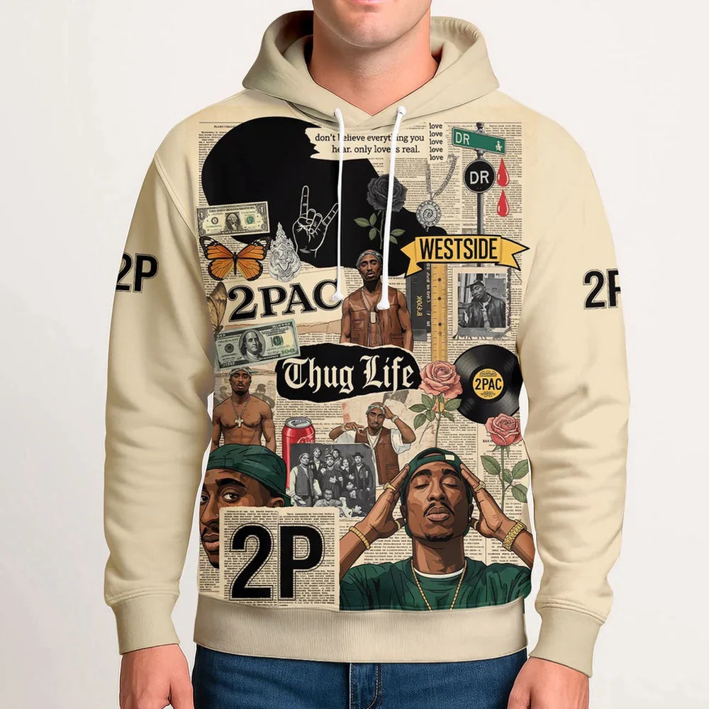 LIMITED EDITION - NEW CUSTOMIZED TUPAC SHAKUR T-SHIRT, HOODIE, ZIP HOODIE