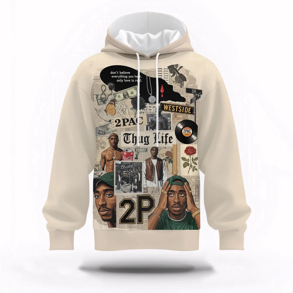 LIMITED EDITION - NEW CUSTOMIZED TUPAC SHAKUR T-SHIRT, HOODIE, ZIP HOODIE