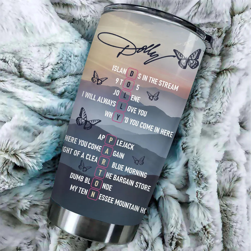 LIMITED EDITION - NEW CUSTOMIZED DOLLY PARTON TUMBLER CUP