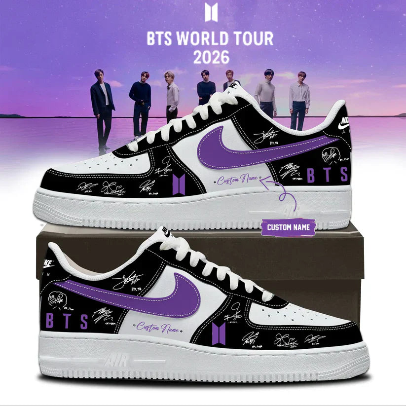 LIMITED EDITION - BTS COMEBACK WORLD TOUR AF1 SHOES