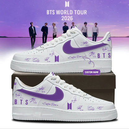 LIMITED EDITION - BTS COMEBACK WORLD TOUR AF1 SHOES