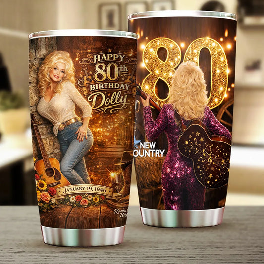 LIMITED EDITION - NEW CUSTOMIZED DOLLY PARTON TUMBLER CUP