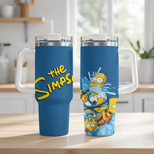 LIMITED EDITION - NEW CUSTOMIZED THE SIMPSONS TUMBLER CUP