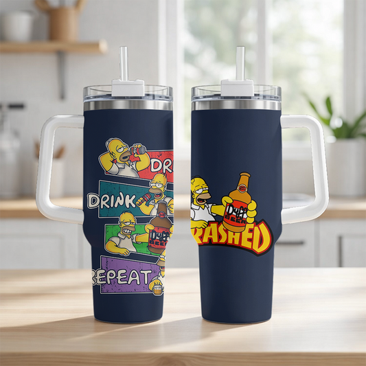 LIMITED EDITION - NEW CUSTOMIZED THE SIMPSONS TUMBLER CUP