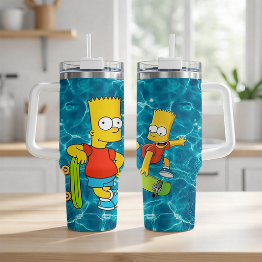 LIMITED EDITION - NEW CUSTOMIZED THE SIMPSONS TUMBLER CUP