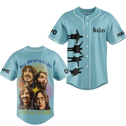 NEW PREMIUM THE BEATLES BASEBALL JERSEY