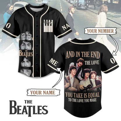 NEW PREMIUM THE BEATLES BASEBALL JERSEY