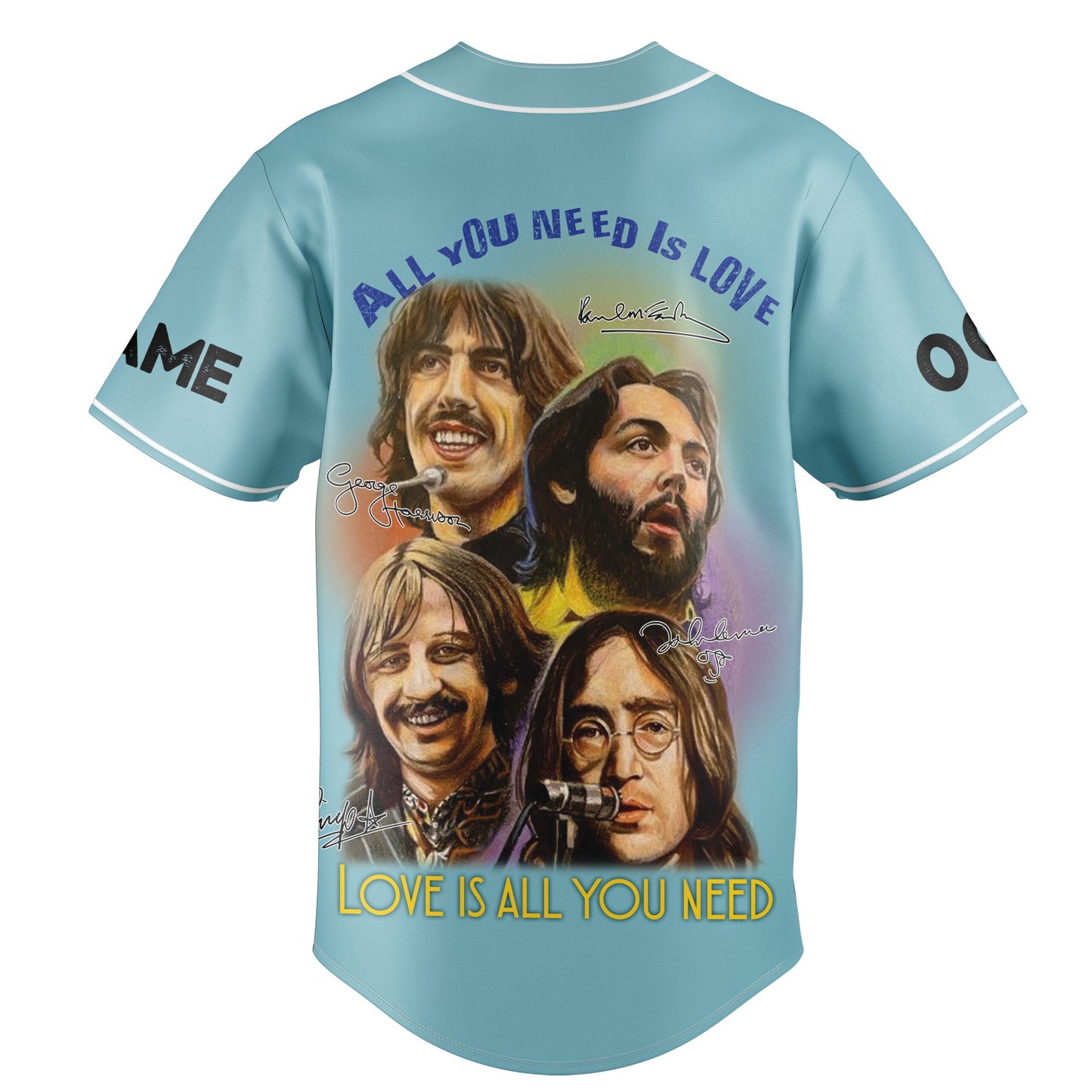 NEW PREMIUM THE BEATLES BASEBALL JERSEY