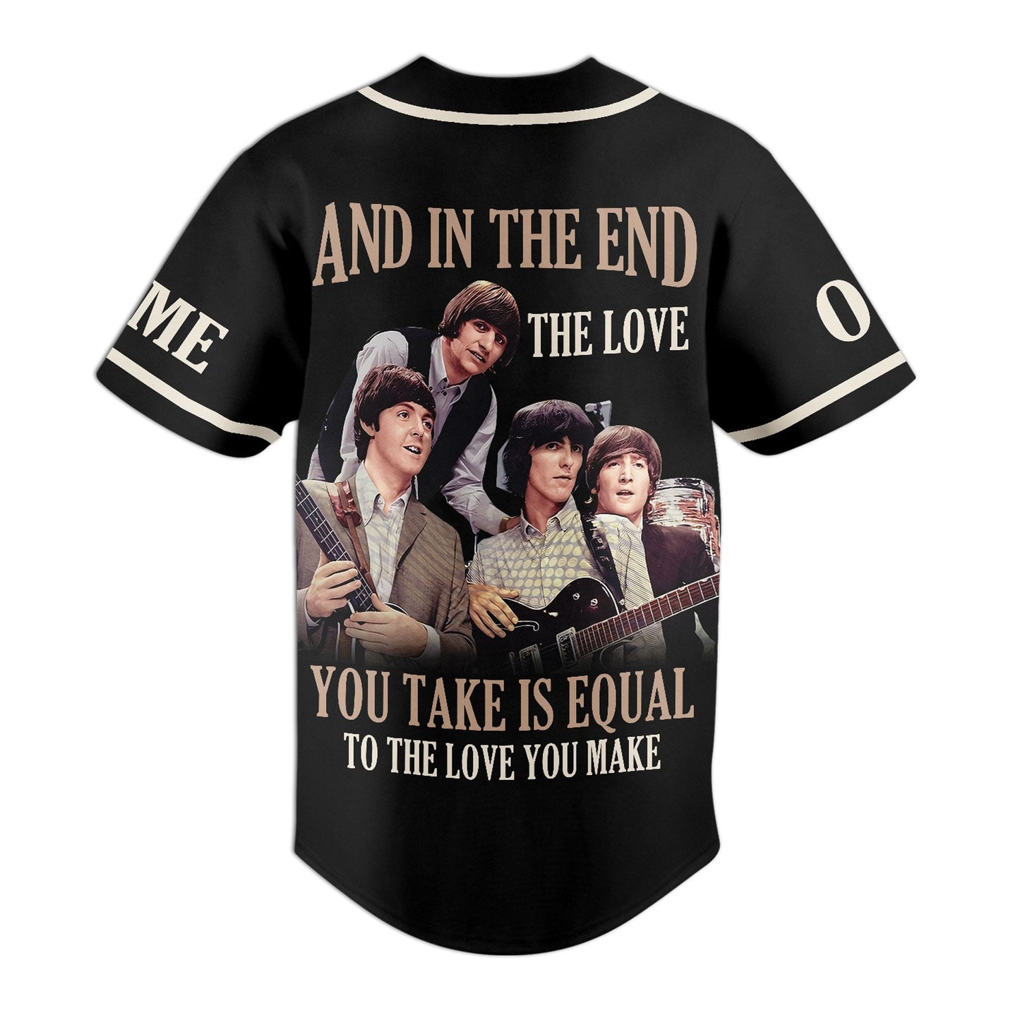 NEW PREMIUM THE BEATLES BASEBALL JERSEY
