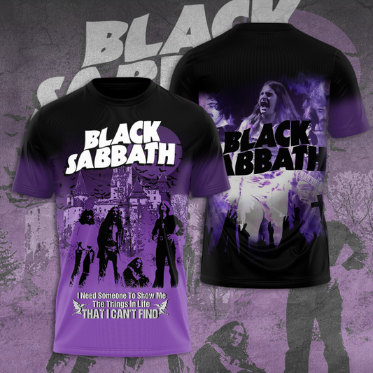 LIMITED EDITION - NEW CUSTOMZED BLACK SABBATH 3D UNISEX T-SHIRT & HOODIE