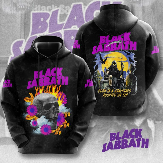 LIMITED EDITION - NEW CUSTOMZED BLACK SABBATH 3D UNISEX T-SHIRT & HOODIE