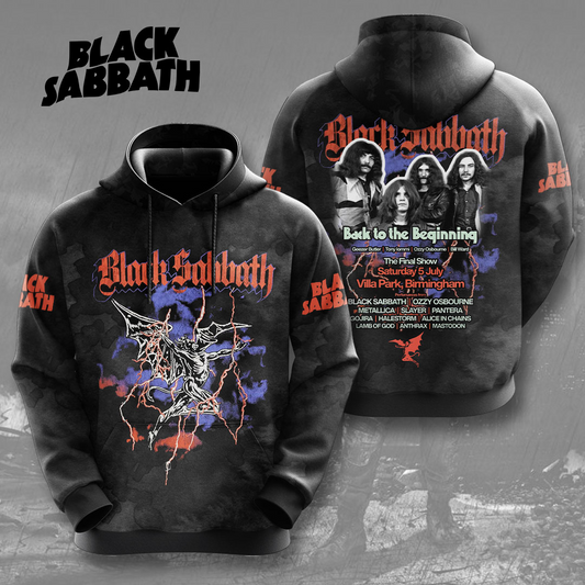 LIMITED EDITION - NEW CUSTOMZED BLACK SABBATH 3D UNISEX T-SHIRT & HOODIE