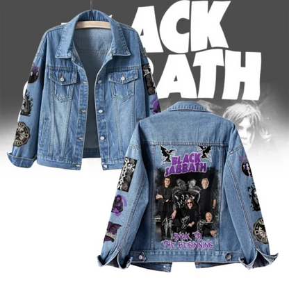 NEW PREMIUM BLACK SABBATH UNISEX DENIM JACKET
