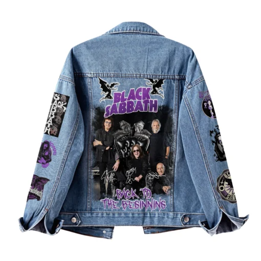 NEW PREMIUM BLACK SABBATH UNISEX DENIM JACKET