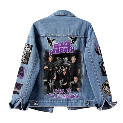 NEW PREMIUM BLACK SABBATH UNISEX DENIM JACKET