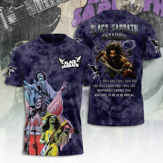 LIMITED EDITION - NEW CUSTOMZED BLACK SABBATH 3D UNISEX T-SHIRT & HOODIE