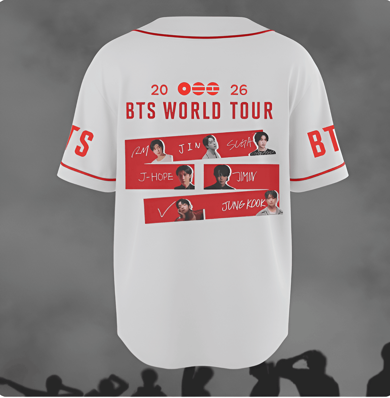 BTS COMEBACK WORLD TOUR BASEBALL JERSEY 2026 � LIMITED EDITION