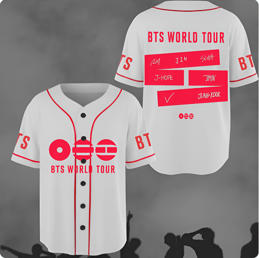 BTS COMEBACK WORLD TOUR BASEBALL JERSEY 2026 � LIMITED EDITION