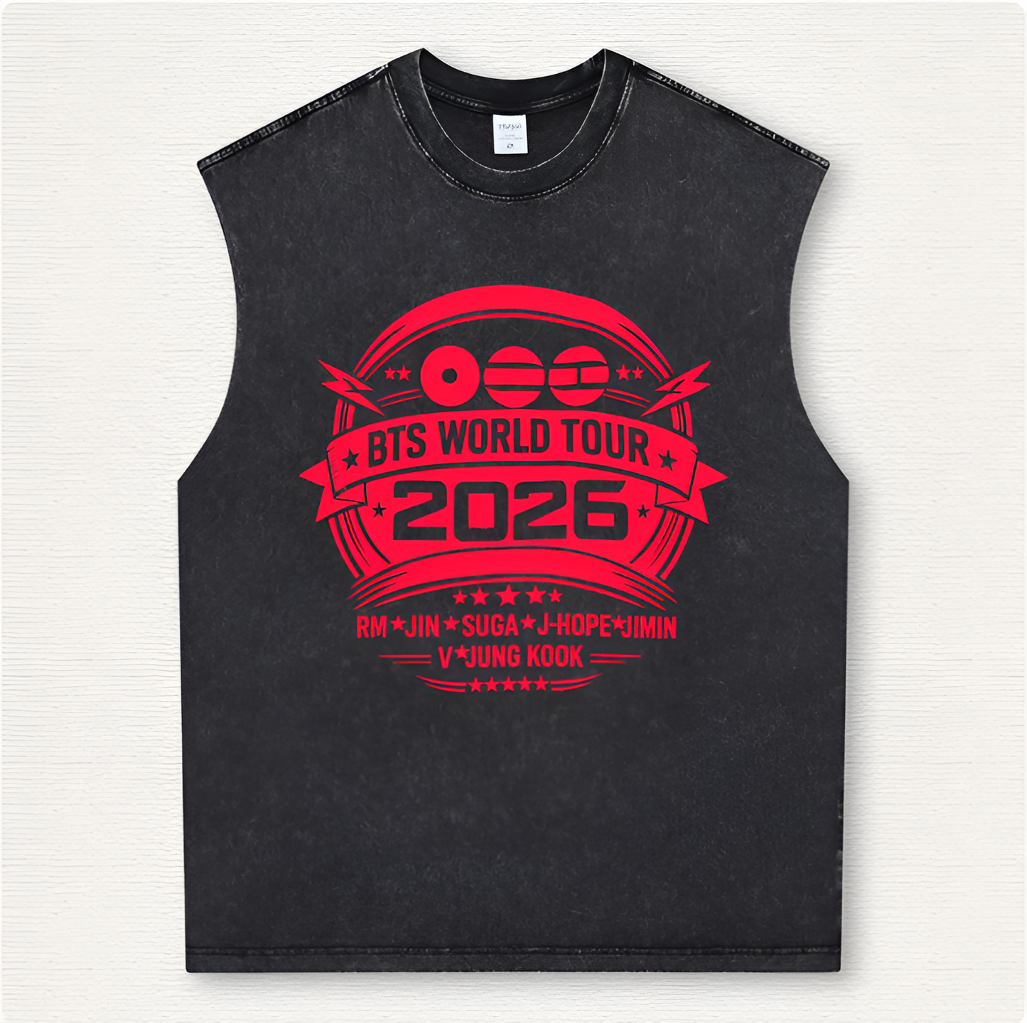 BTS WORLD TOUR 2026 - VINTAGE TANK TOP UNISEX
