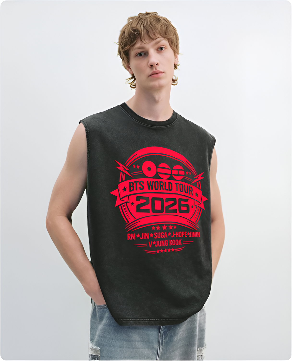 BTS WORLD TOUR 2026 - VINTAGE TANK TOP UNISEX