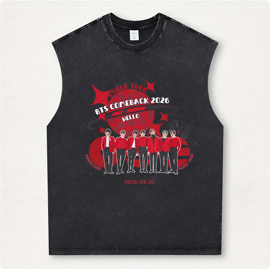 BTS WORLD TOUR 2026 - VINTAGE TANK TOP UNISEX