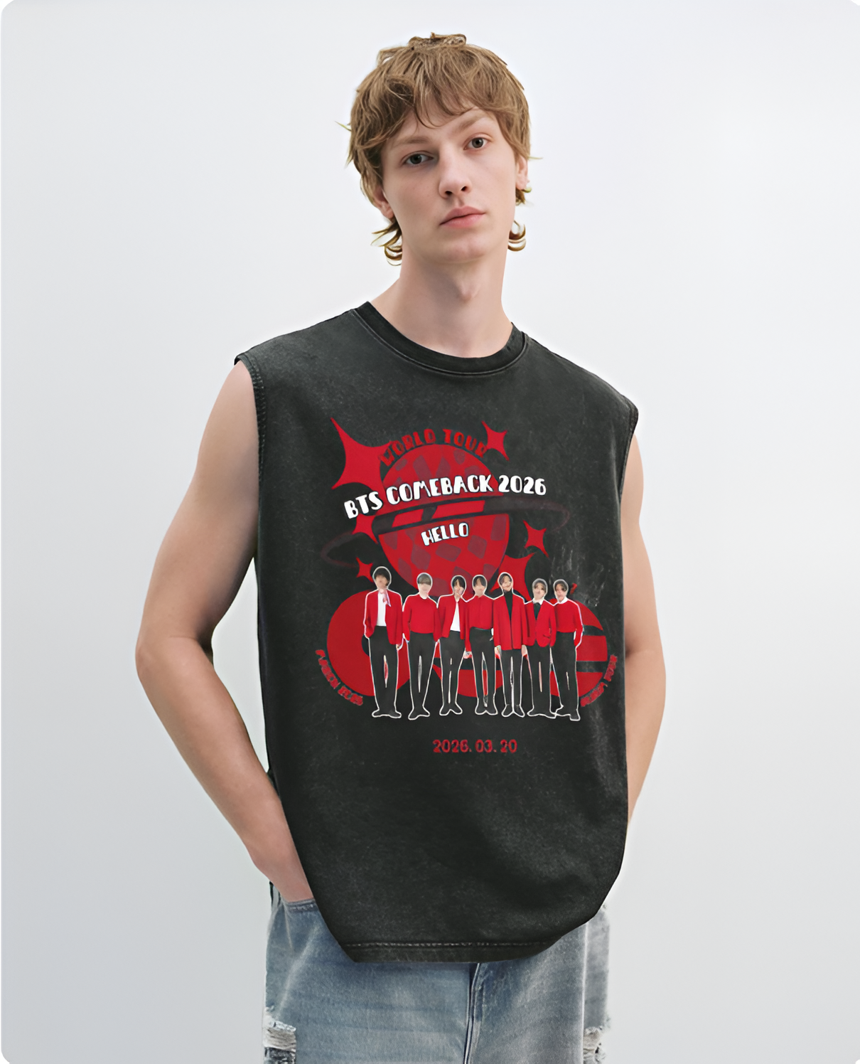 BTS WORLD TOUR 2026 - VINTAGE TANK TOP UNISEX