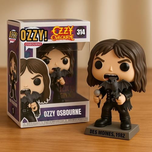 NEW PREMIUM BLACK SABBATH X OZZY OSBOURNE ACRYLIC BLOCK PLAQUE GIFT