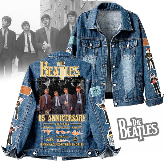 NEW PREMIUM THE BEATLES UNISEX DENIM JACKET